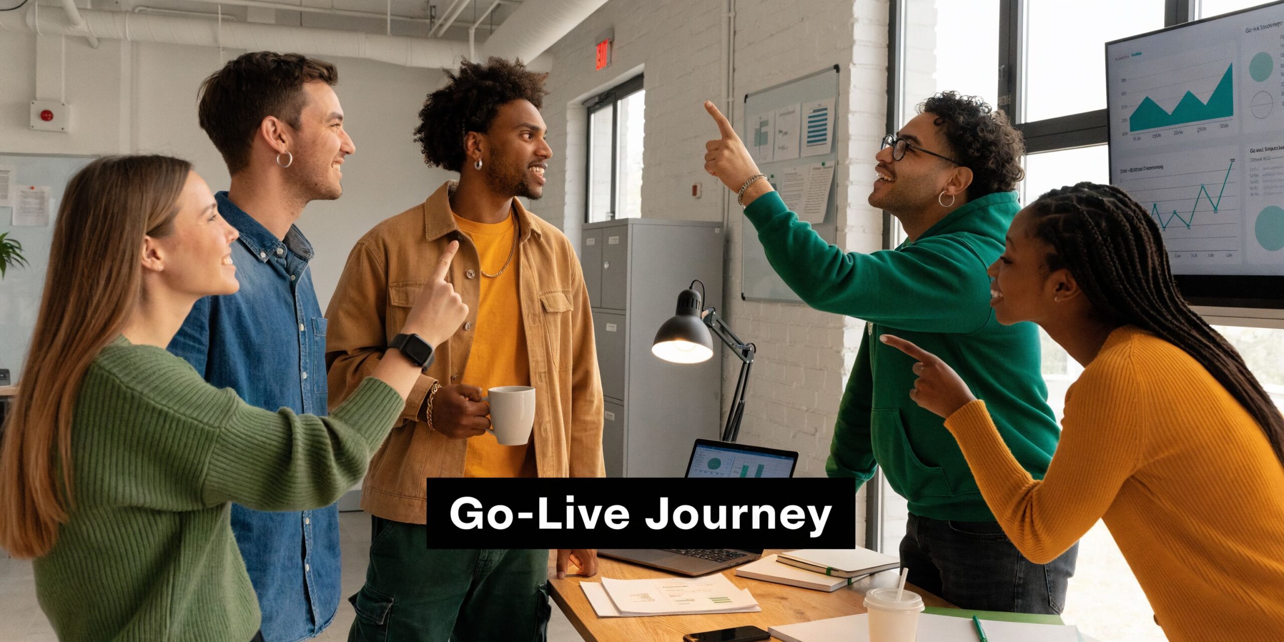 ERP Abu Dhabi: Expert Selection & Implementation 3 A diverse team of colleagues collaborating and brainstorming during a professional business meeting in an office setting.