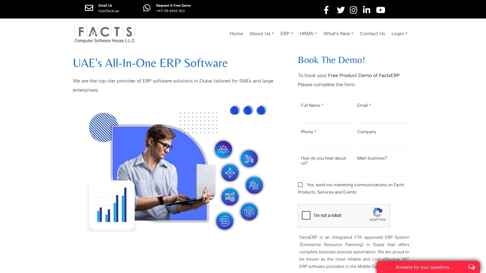 Top 10 ERP Dubai Companies to Watch in 2026 8 FACTS Computer Software House LLC (FACTS ERP)