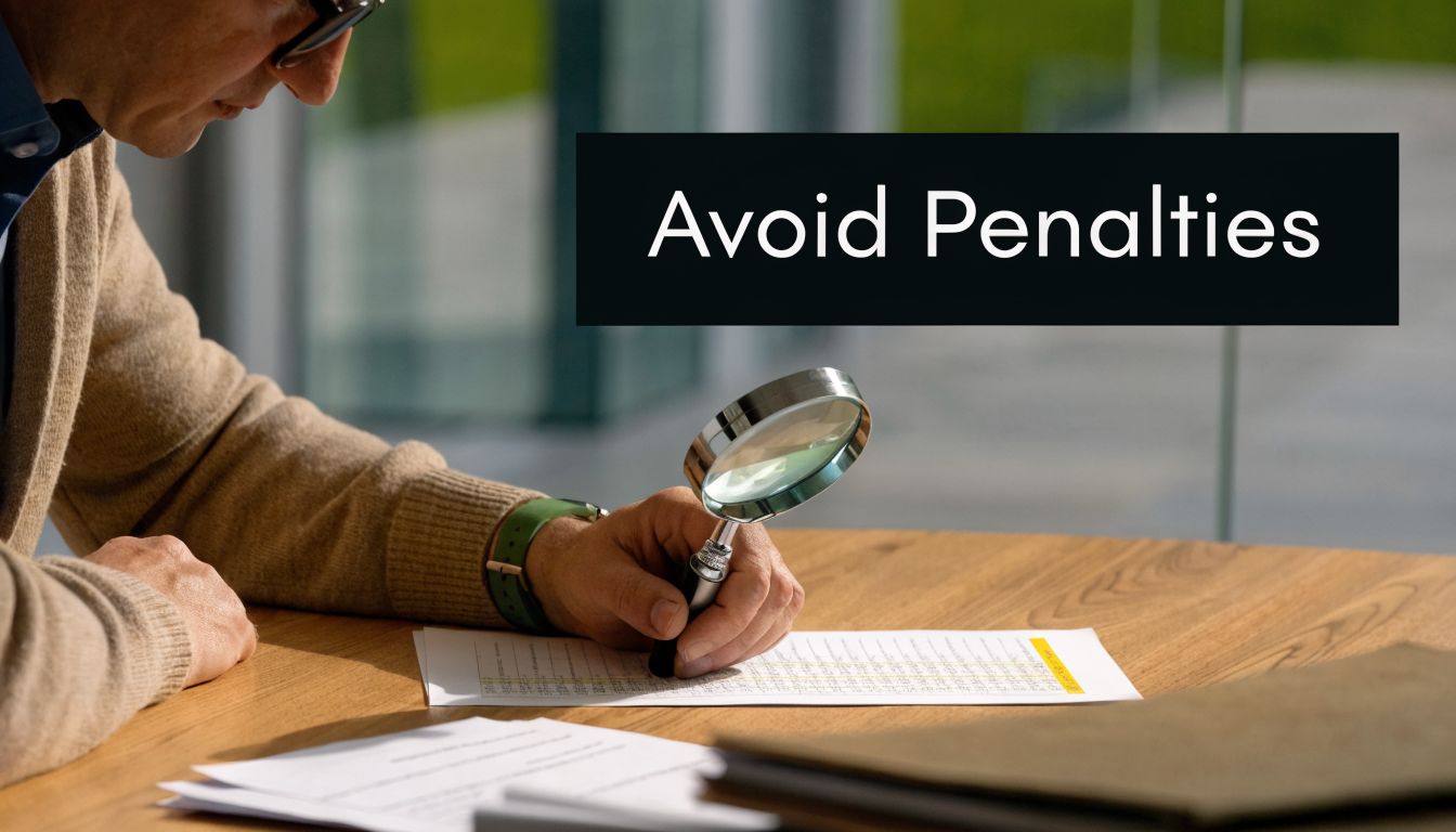Value Added Tax in Saudi Arabia: Your 2026 Compliance Guide 3 A professional man with glasses uses a magnifying glass to carefully examine tax documents on a wooden desk.