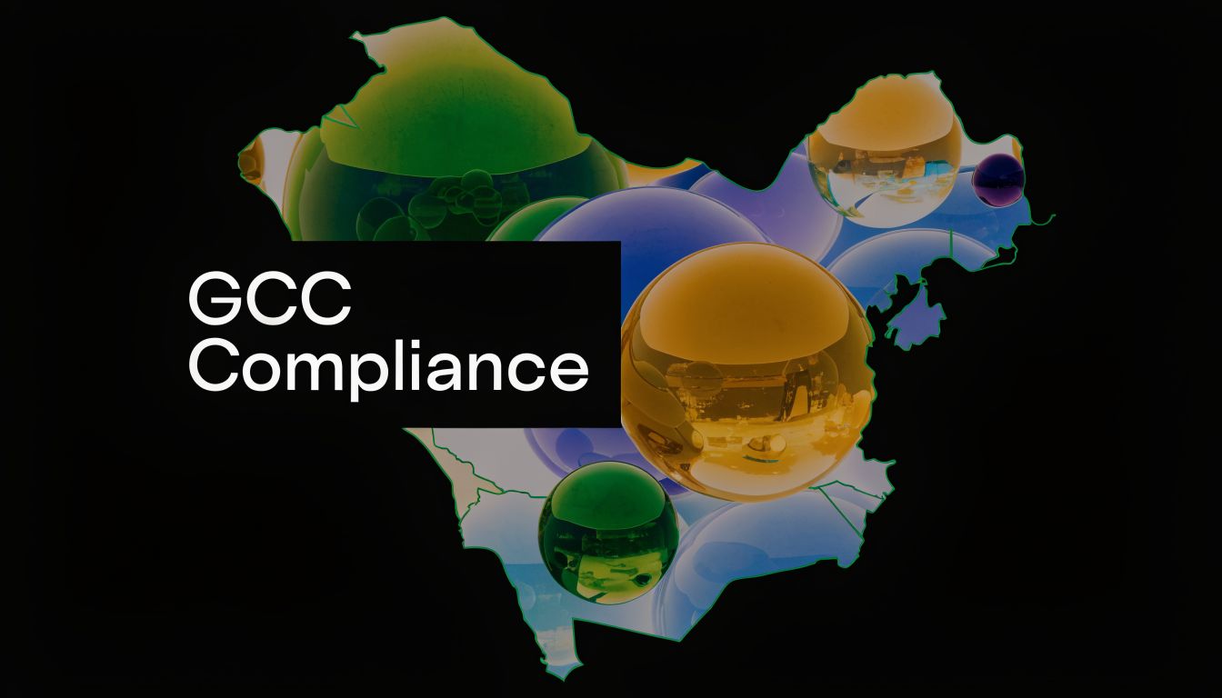 Consolidated Financial Statements: A UAE & GCC Guide 3 A map of the GCC region overlaid with colorful abstract spheres and the text GCC Compliance.