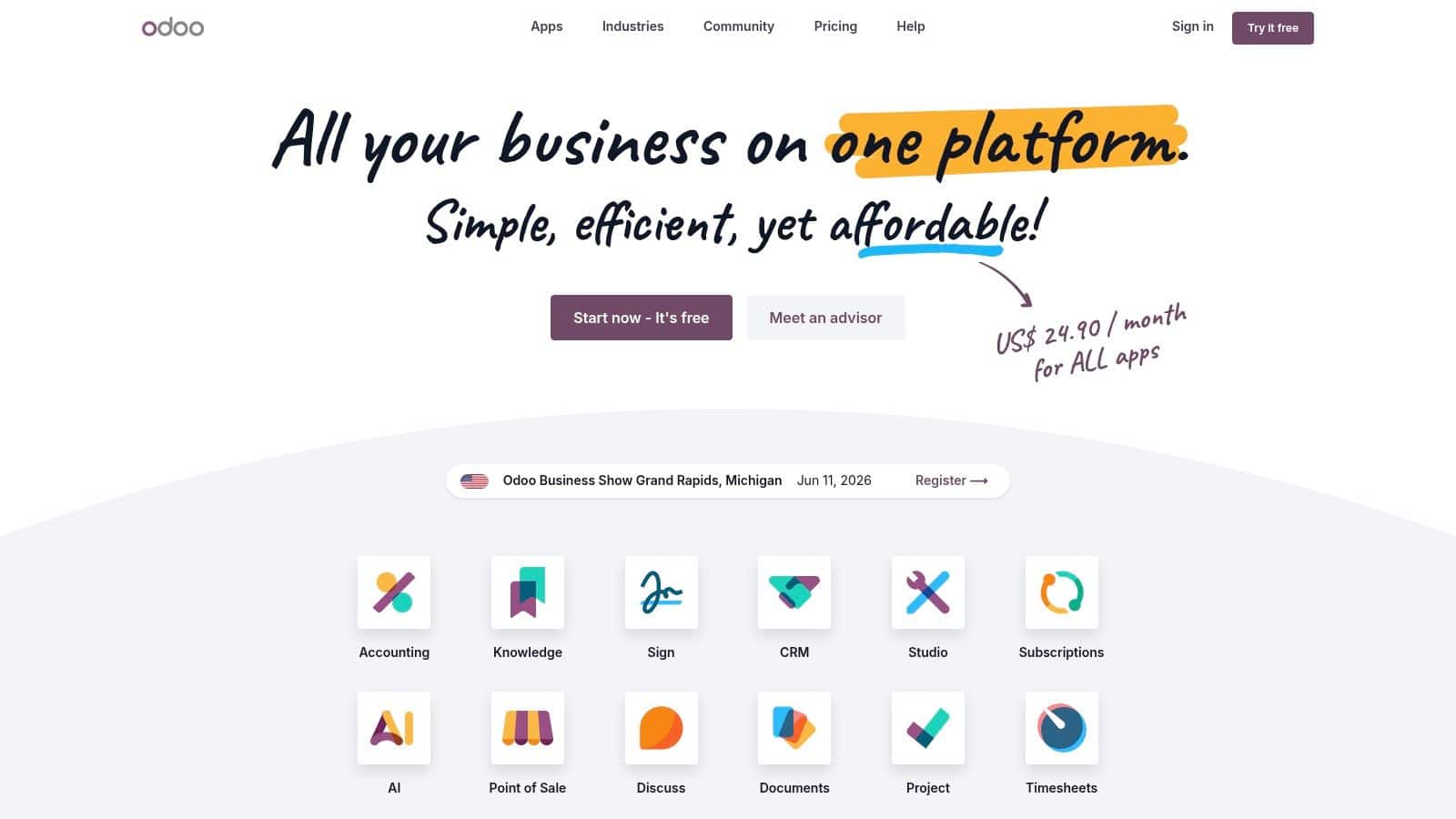 Odoo Accounting (Odoo Online/Enterprise)