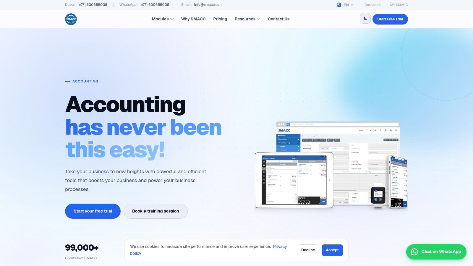 SMACC (KSA/UAE‑focused cloud accounting)