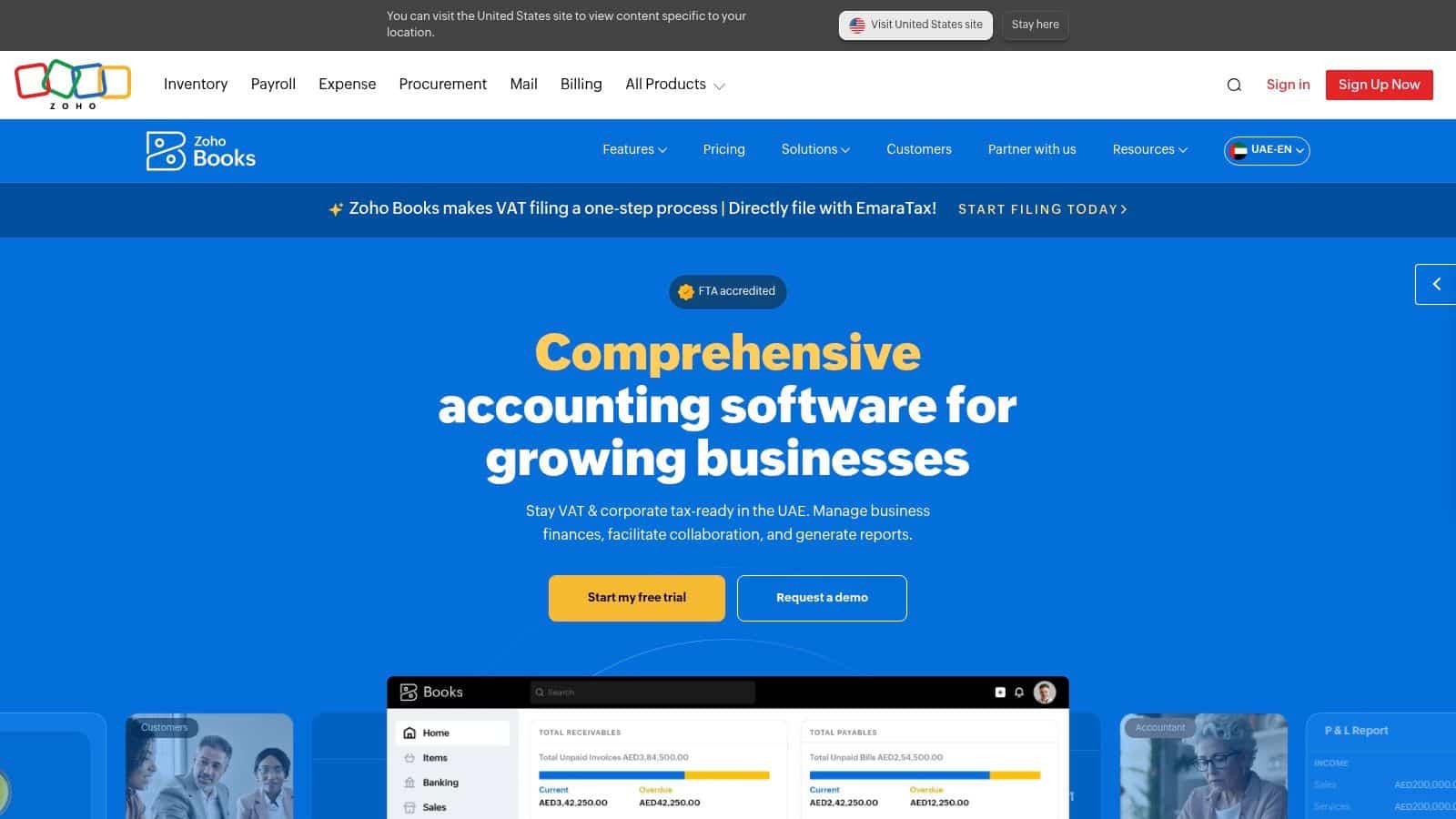 Zoho Books (UAE and KSA editions)